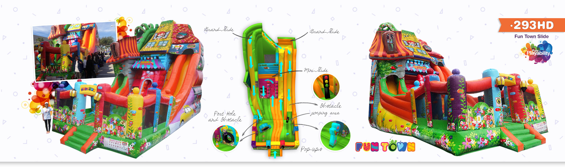 Custom Air Inflatables Entertainment Center Attractions Inflatable